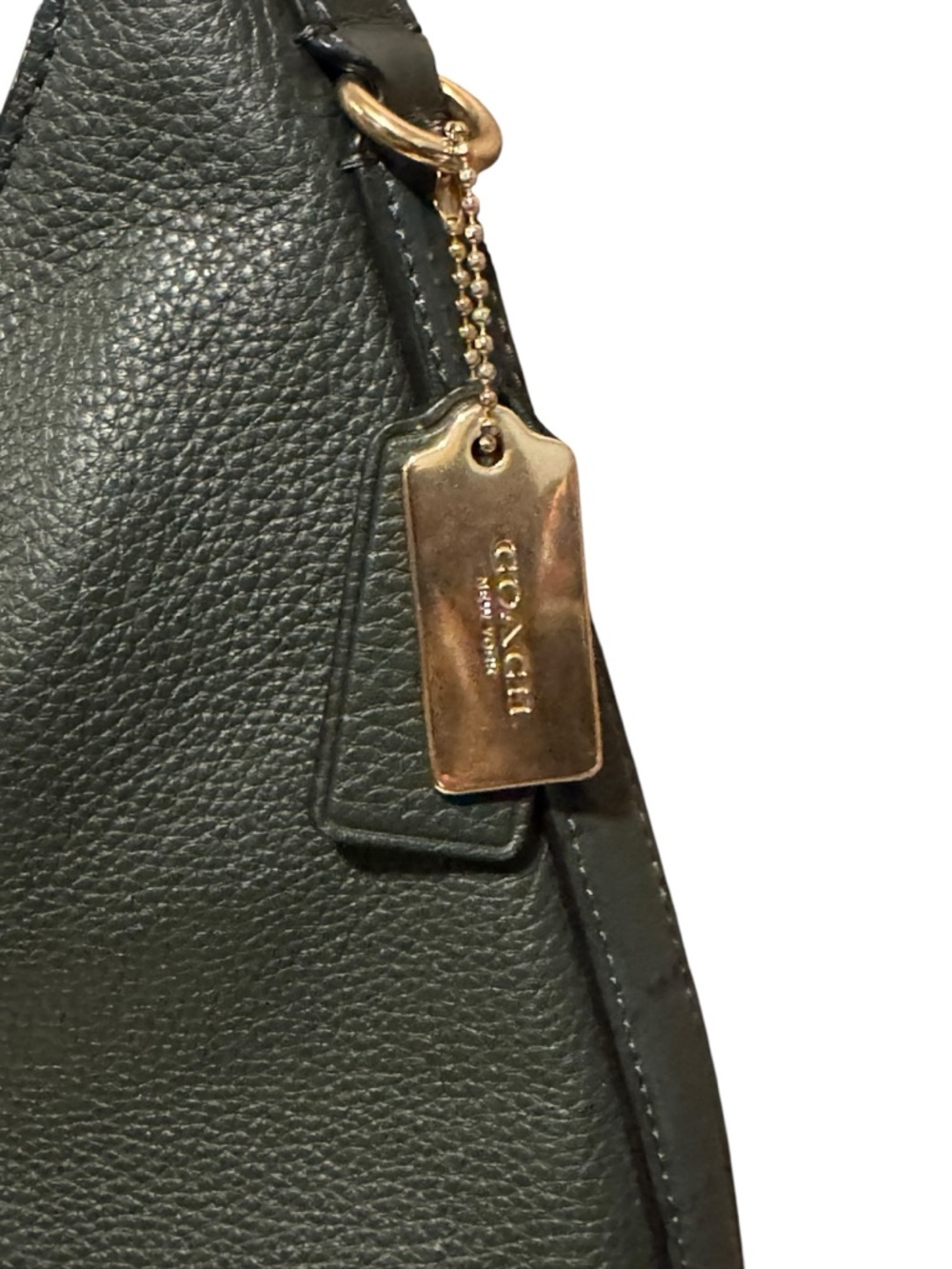 Coach Amber Pebble and Exotic Leather Hobo Shoulder Bag - Picture 5 of 11